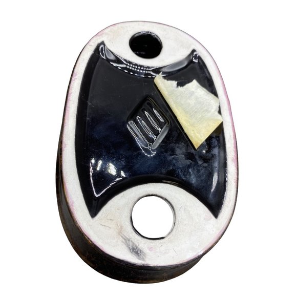 Joseph Abboud Bronze Ceramic Bathroom Set Tissue Cover Soap Dish Toothbrush Hold - Picture 3 of 16